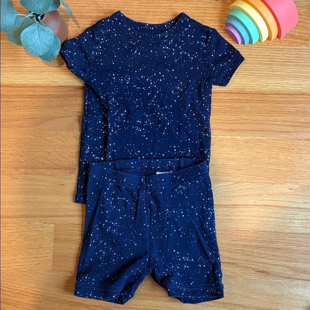 4/$21 2T GAP Dark Blue Pajama Set with Silver Stars